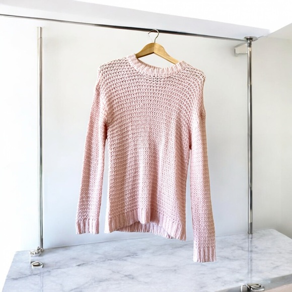 Chelsea & Theodore Light Pink Knit Cozy Sweater - Picture 6 of 6